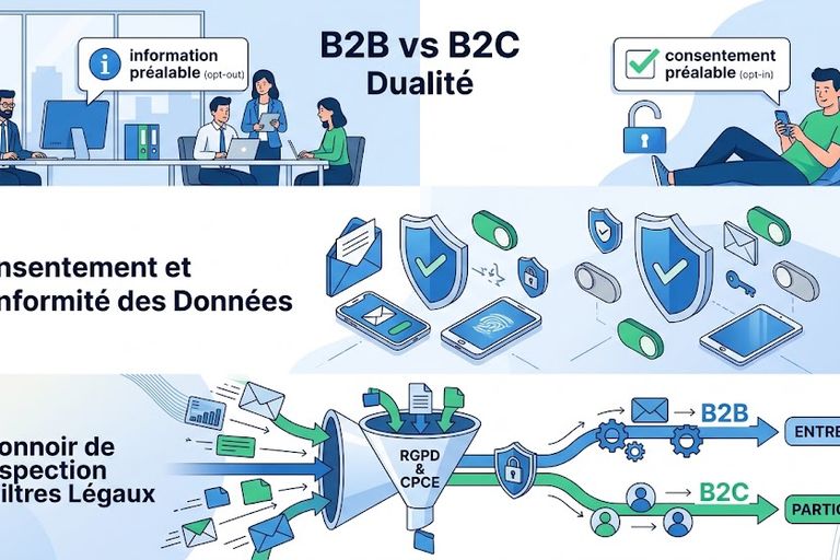 Prospection commerciale en B2B et B2C : le guide opérationnel pour les e-commerçants